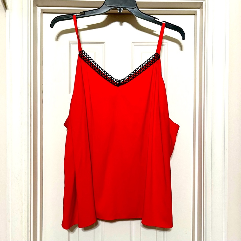 The Limited Red Camisole with Black Trim